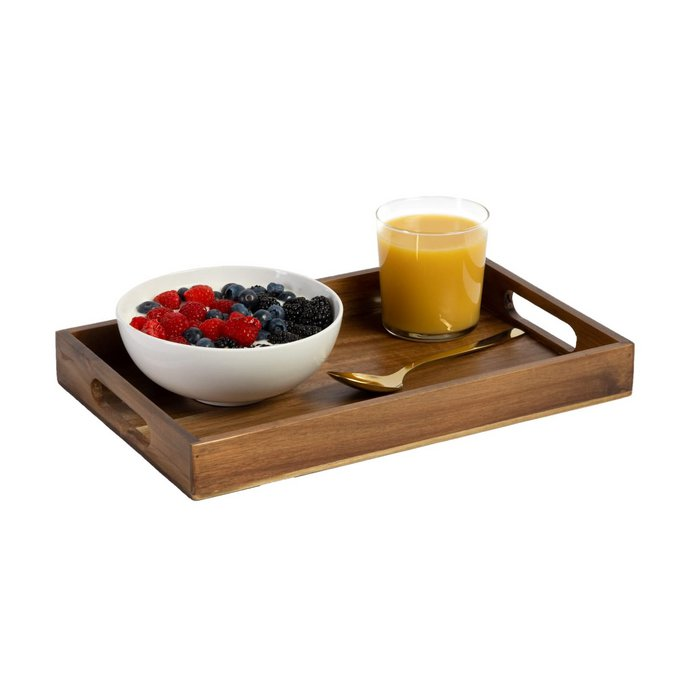 Petit plateau en bois rectangulaire