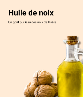 bannière huile de noix