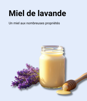 bannière miel de lavande