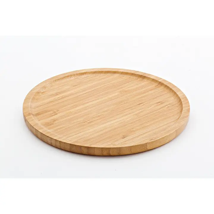 petit plateau rond en bois